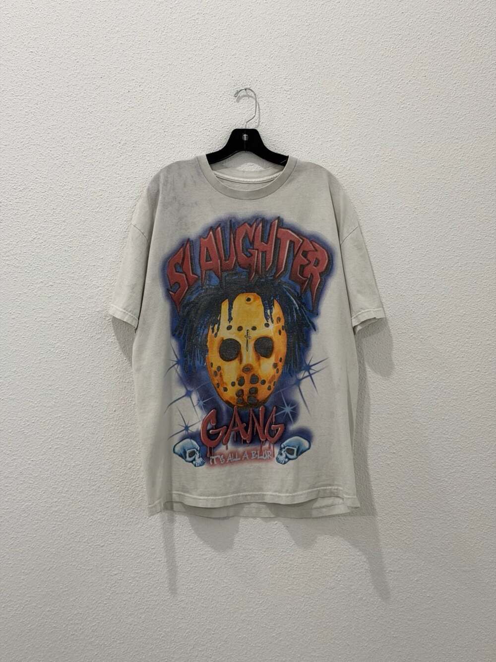 21 Savage It's All A Blur Tour Slaughter Gang Airbrush Style Graphic T-Shirt XL